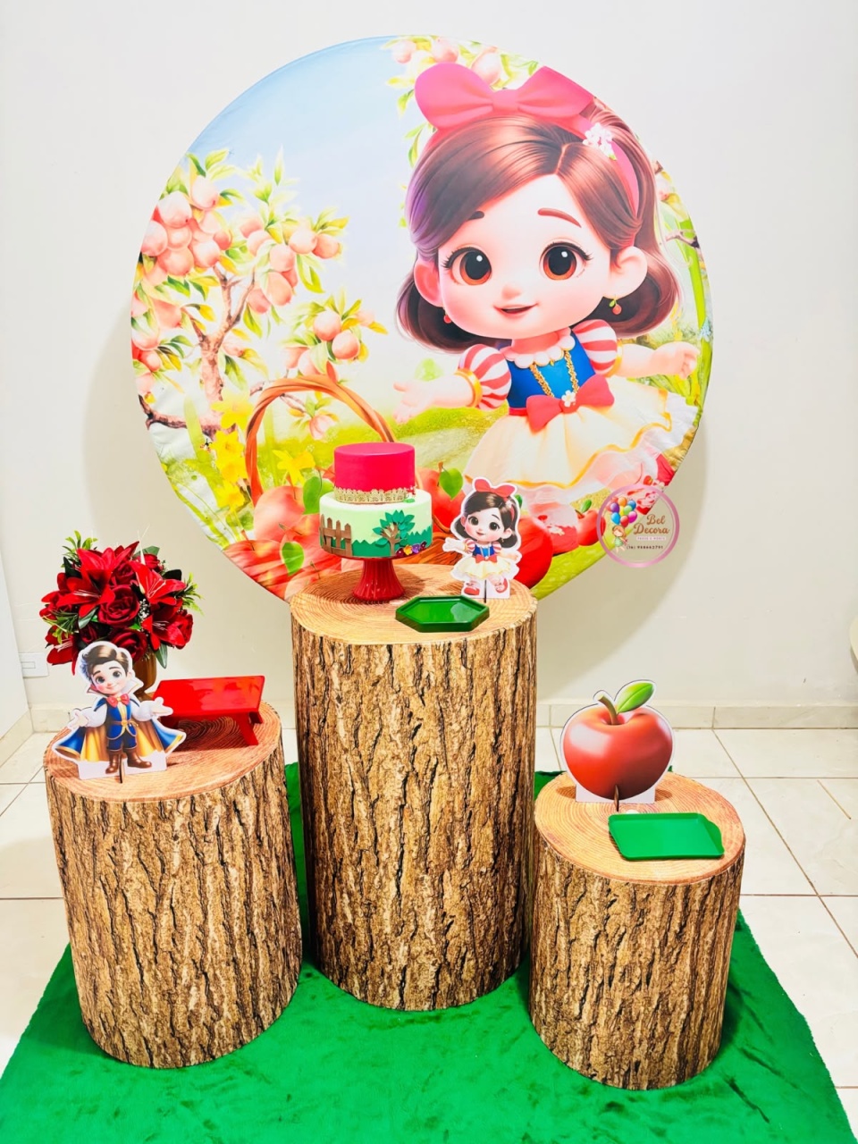 Branca de Neve Bronze - Bel Decora Pegue e Monte