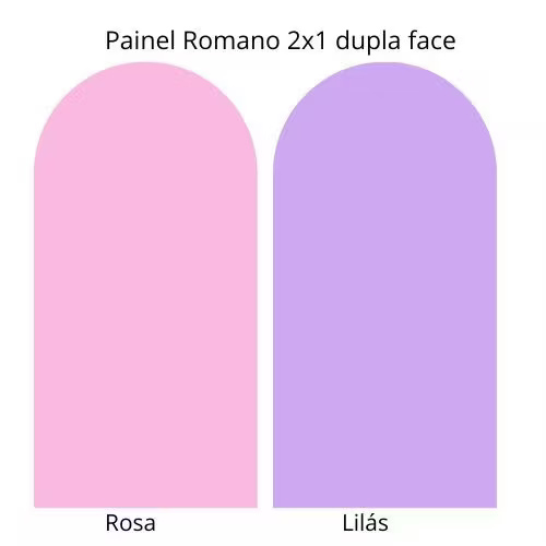 Capa Painel Romano Rosa/Lilas - Bel Decora Pegue e Monte