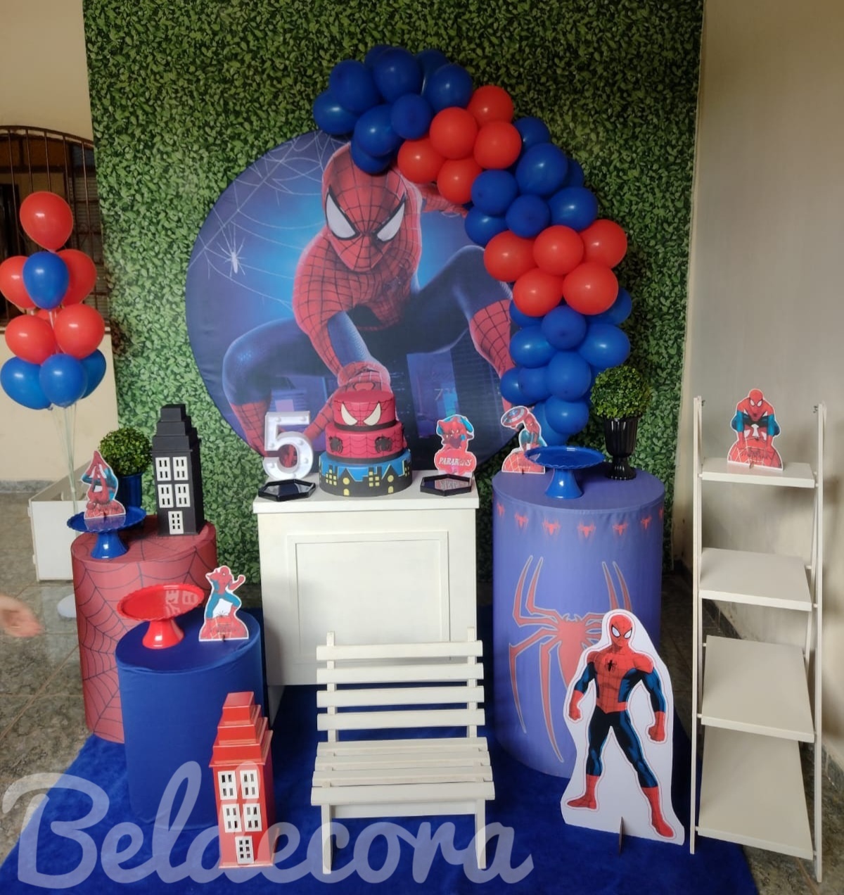 Homem Aranha Ouro 1 - Bel Decora Pegue e Monte