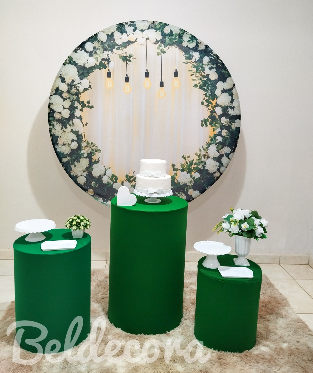 Kit Floral Vede Bronze - Bel Decora Pegue e Monte