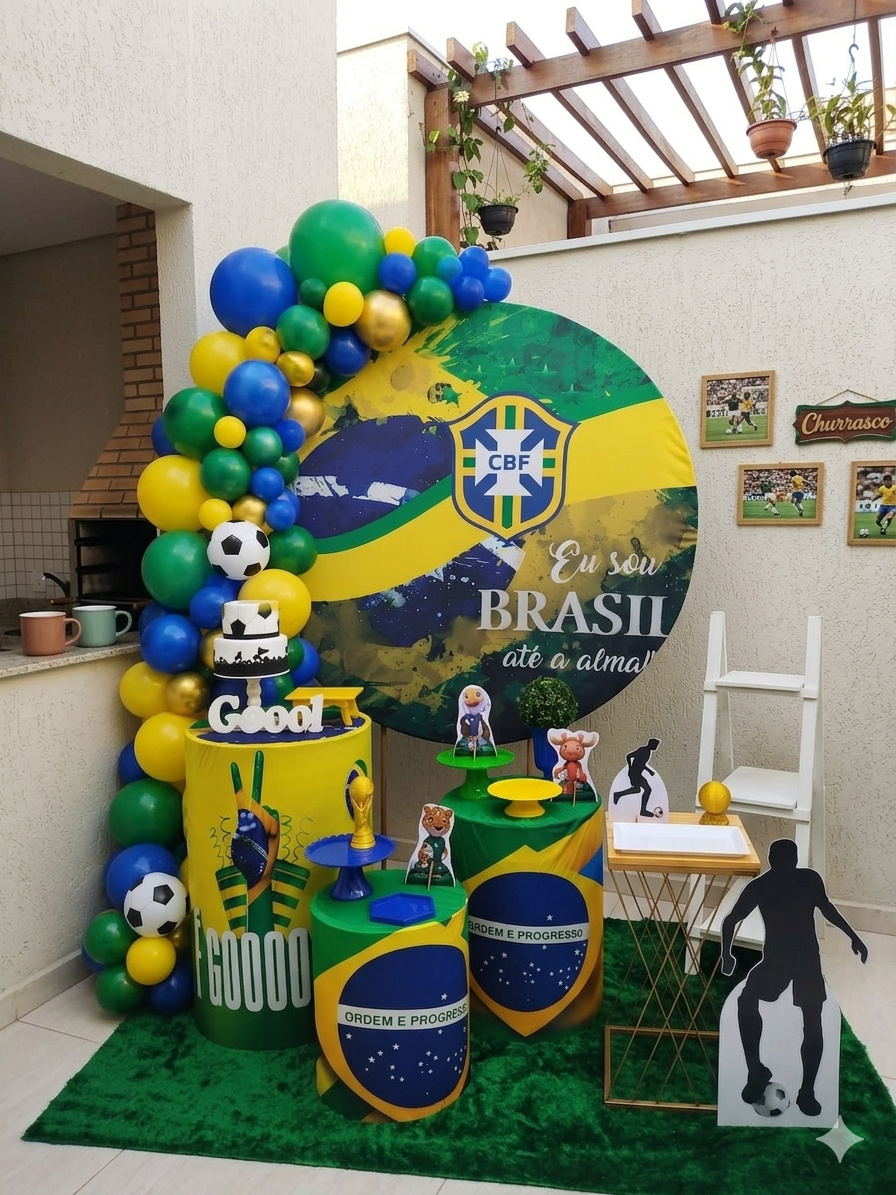 Brasil Copa Kit Prata - Bel Decora Pegue e Monte
