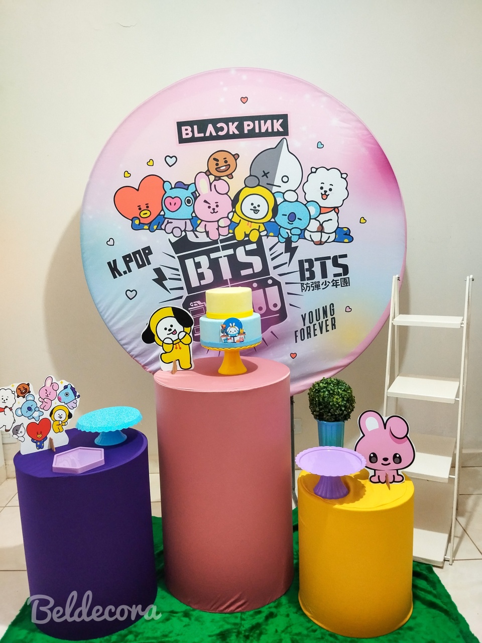 Kit Bts Com Escada - Bel Decora Pegue e Monte