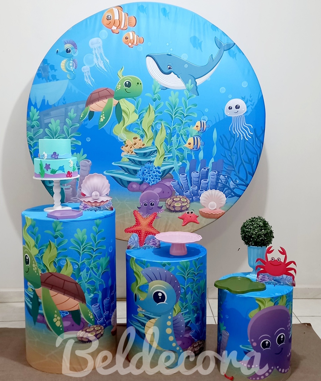 Fundo Do Mar Bronze - Bel Decora Pegue e Monte