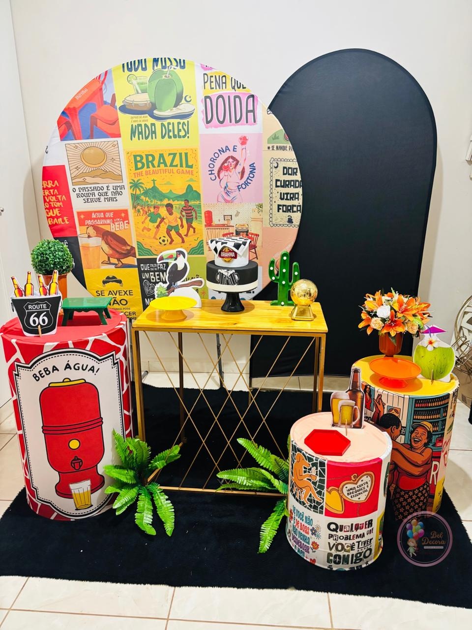 Kit Brasilidade Ouro - Bel Decora Pegue e Monte