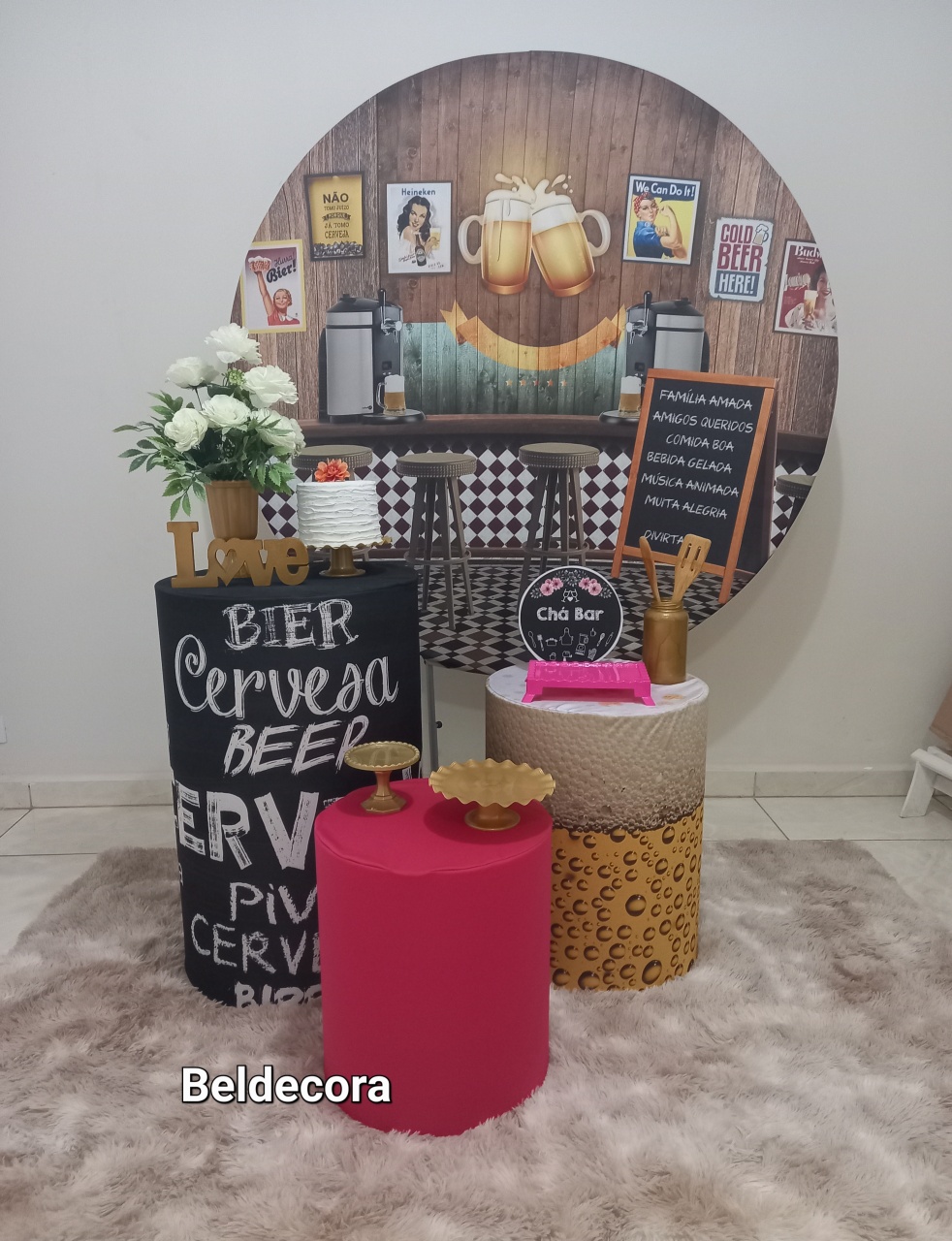 Kit Chá Bar - Bel Decora Pegue e Monte