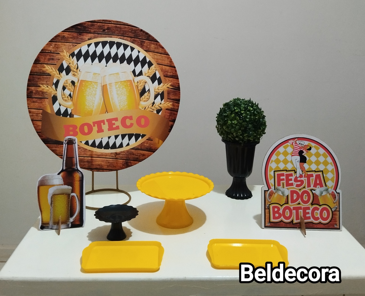 Mini Kit Bronze Boteco - Bel Decora Pegue e Monte