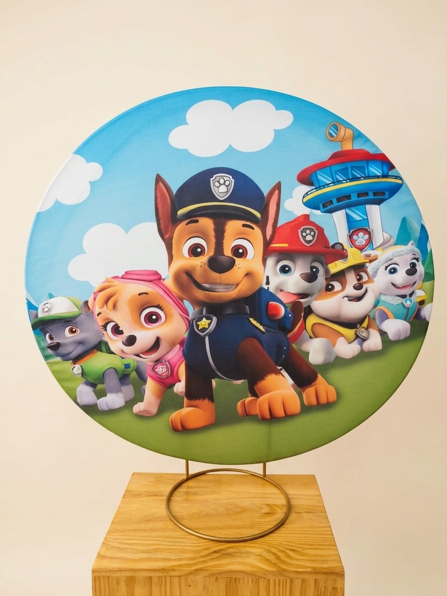 Capa Painel 50X50 Patrulha Canina - Bel Decora Pegue e Monte