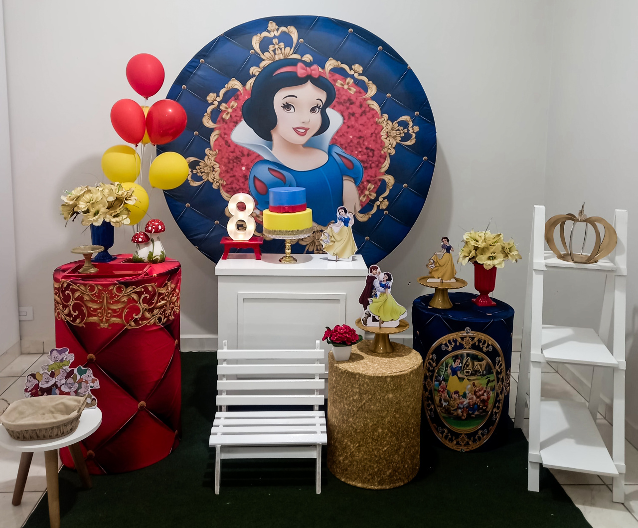 Kit Branca de Neve Ouro - Bel Decora Pegue e Monte