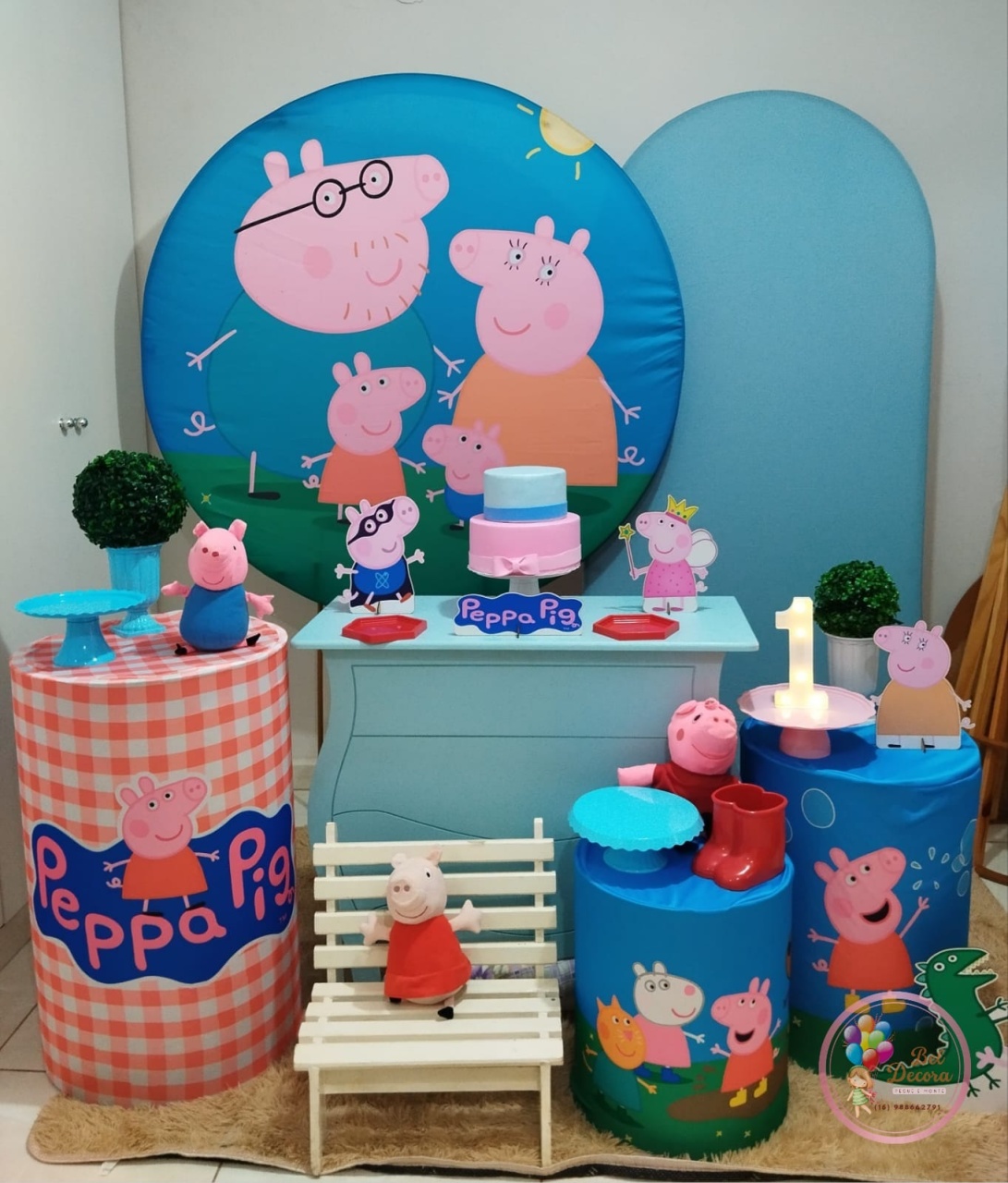 Kit Ouro Pepa Pig - Bel Decora Pegue e Monte