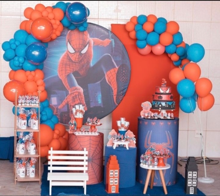 Homem Aranha Prata - Bel Decora Pegue e Monte