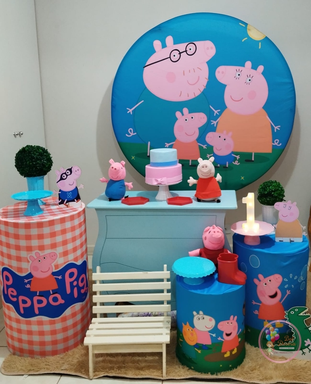 Kit Prata Pepa Pig - Bel Decora Pegue e Monte