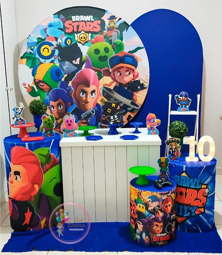 Kit Brawn Stars Jogos Ouro - Bel Decora Pegue e Monte