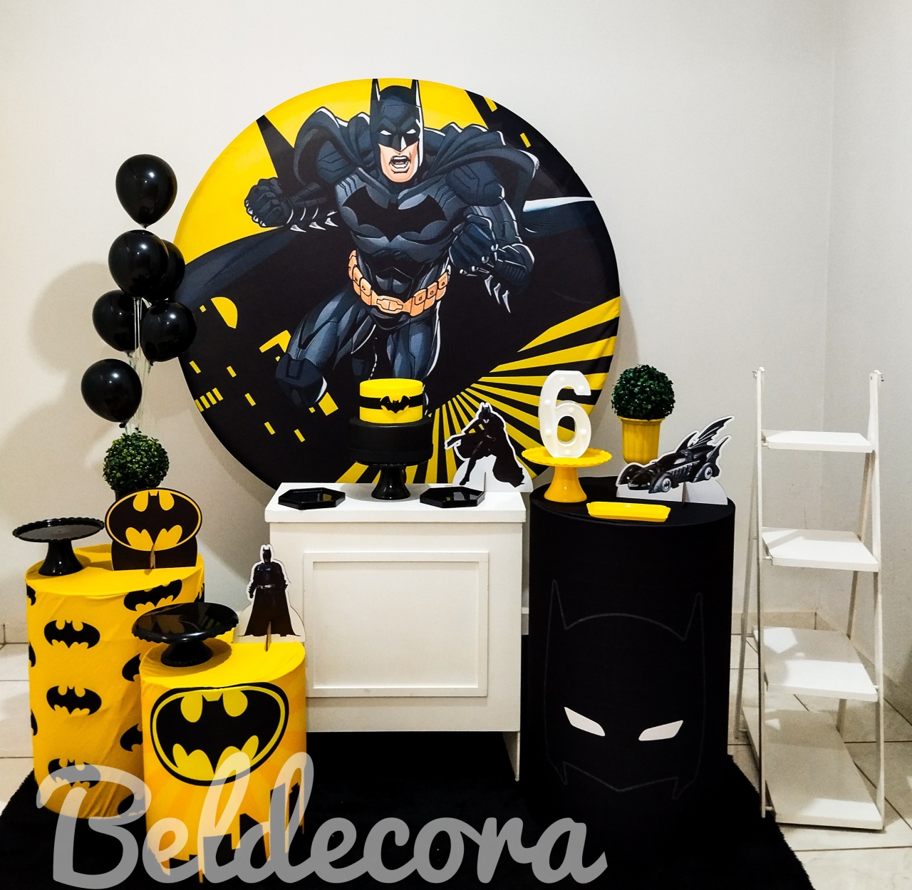 Kit Batman Prata - Bel Decora Pegue e Monte