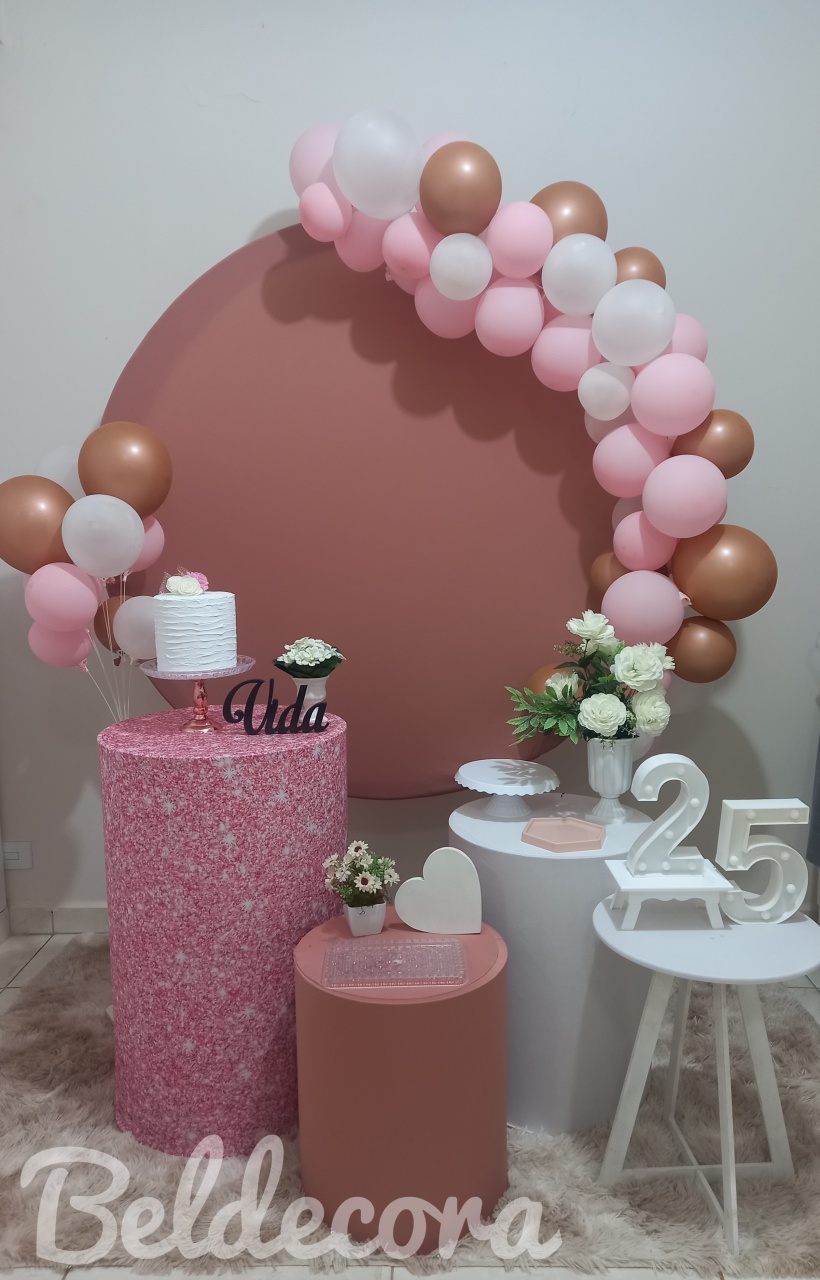 Painel Rose - Bel Decora Pegue e Monte