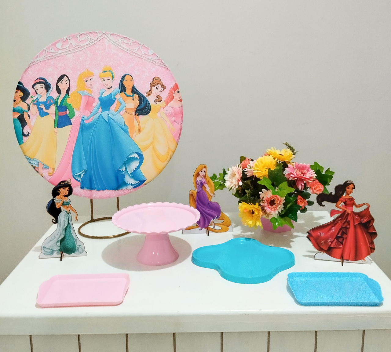 Mini Kit Bronze Princesas - Bel Decora Pegue e Monte