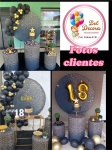 Preto Com Gliter Dourado Com Luminárias - imagem 3