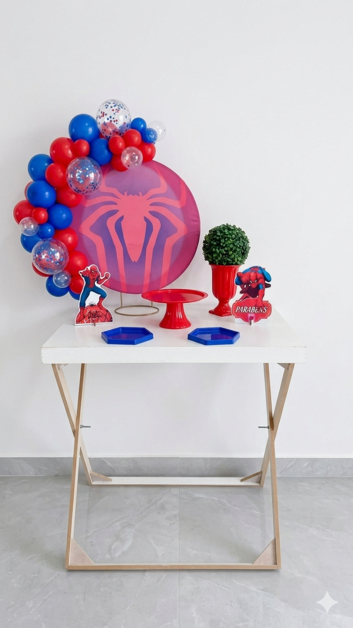 Mini Kit Ouro Homem Aranha - Bel Decora Pegue e Monte