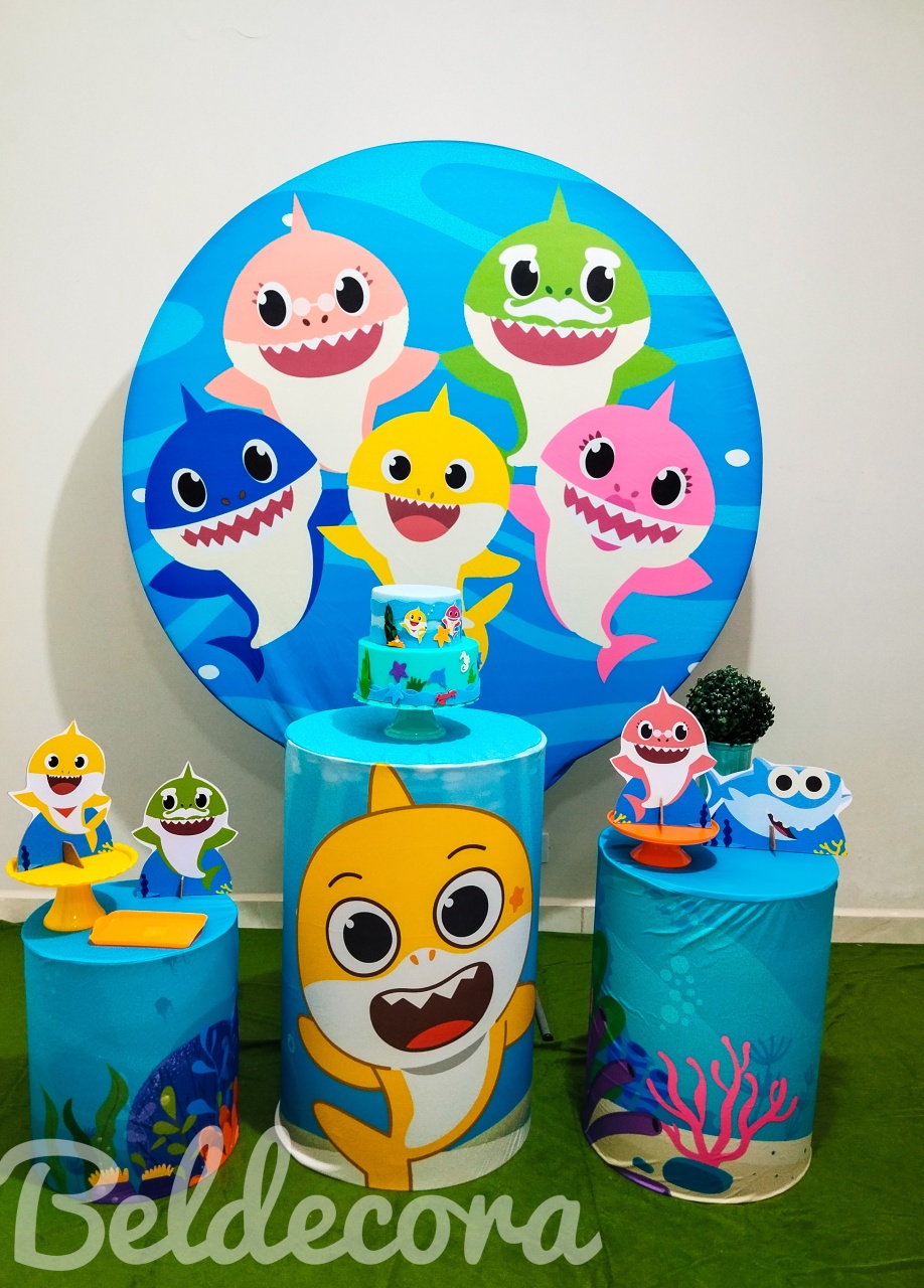 Kit Baby Shark Bronze - Bel Decora Pegue e Monte