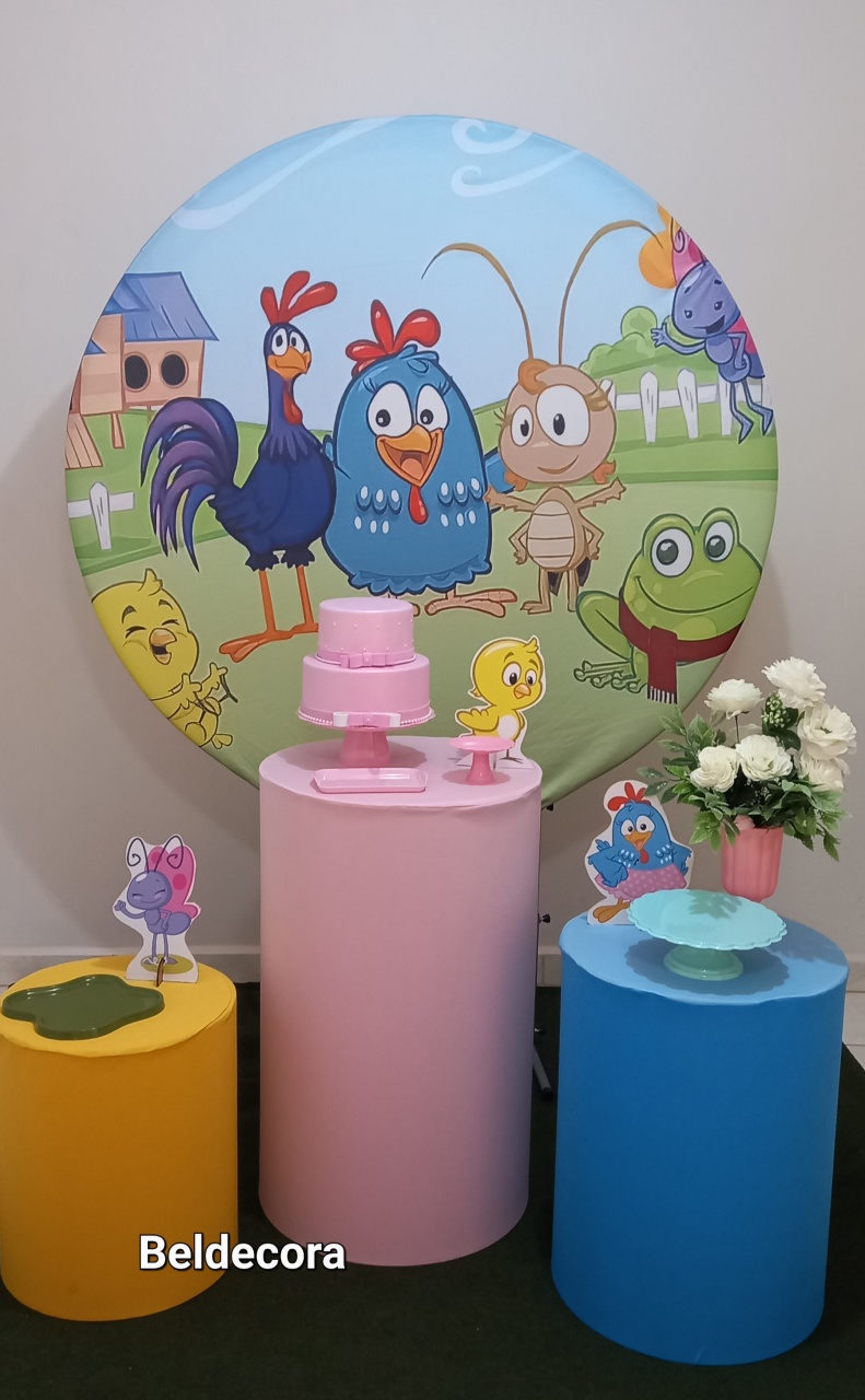 Galinha Pintadinha Broze - Bel Decora Pegue e Monte