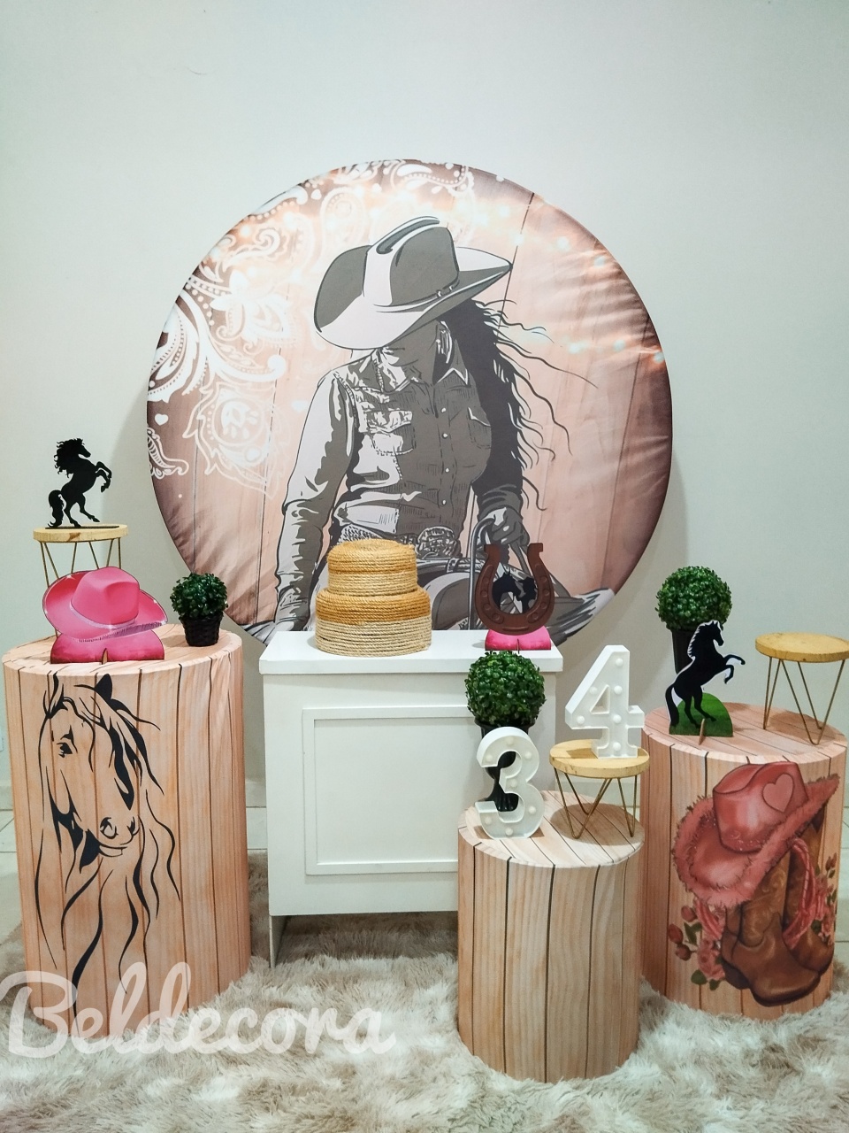Kit Boiadeira Prata - Bel Decora Pegue e Monte