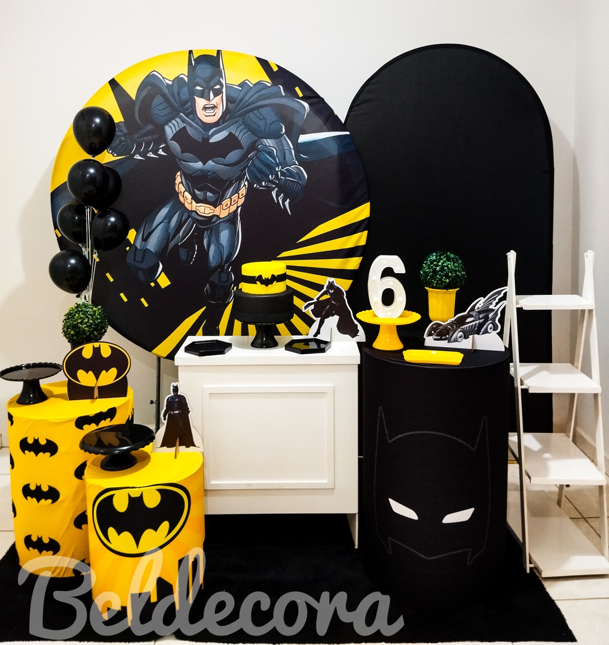 Kit Batman Ouro - Bel Decora Pegue e Monte