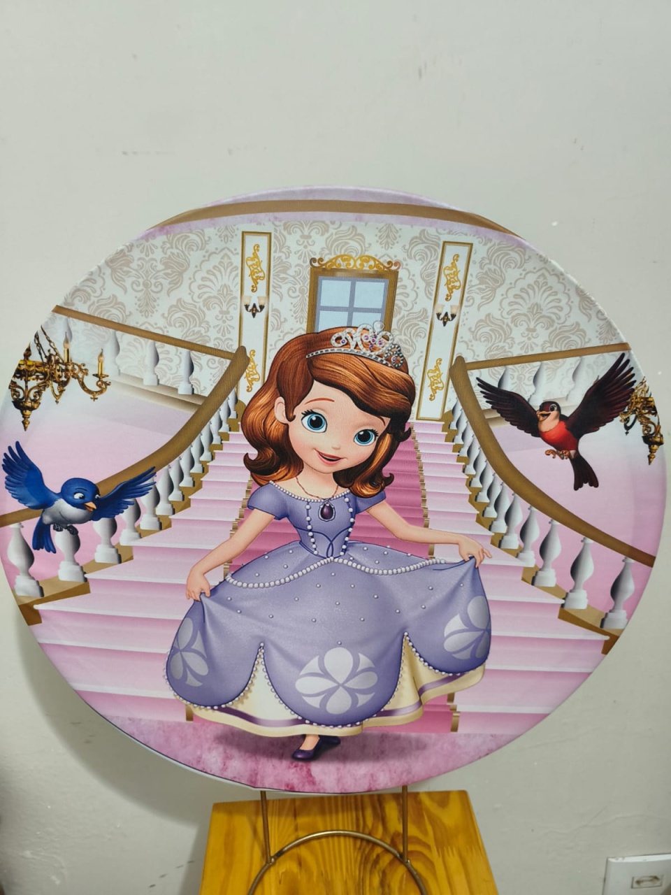 Capa Painel 50X50 Princesa Sofia - Bel Decora Pegue e Monte