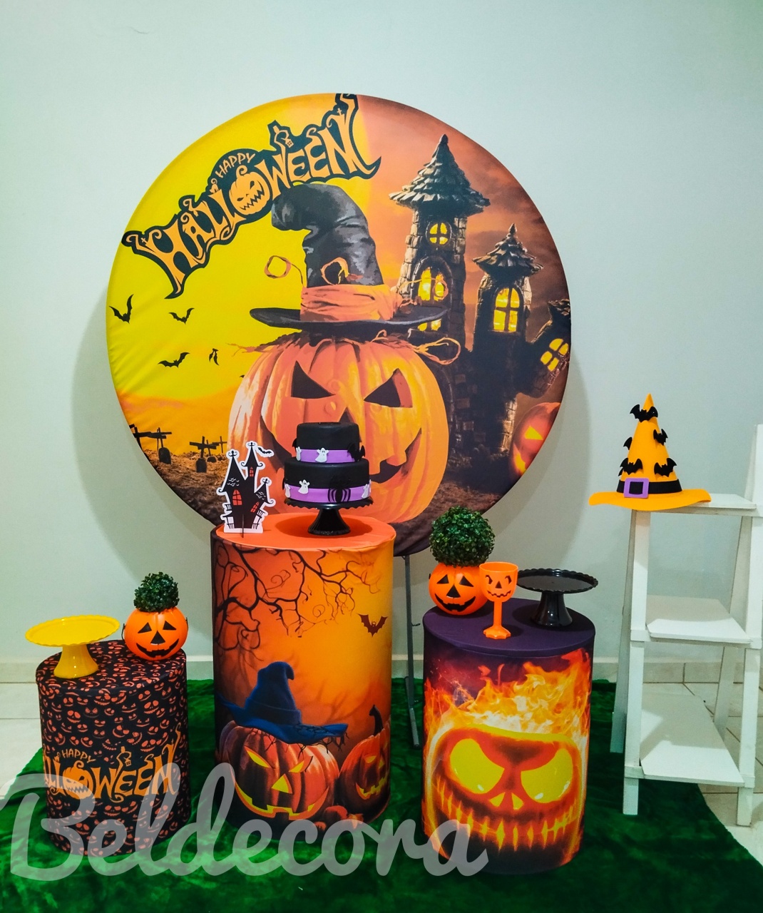 Halloween Com Escada - Bel Decora Pegue e Monte