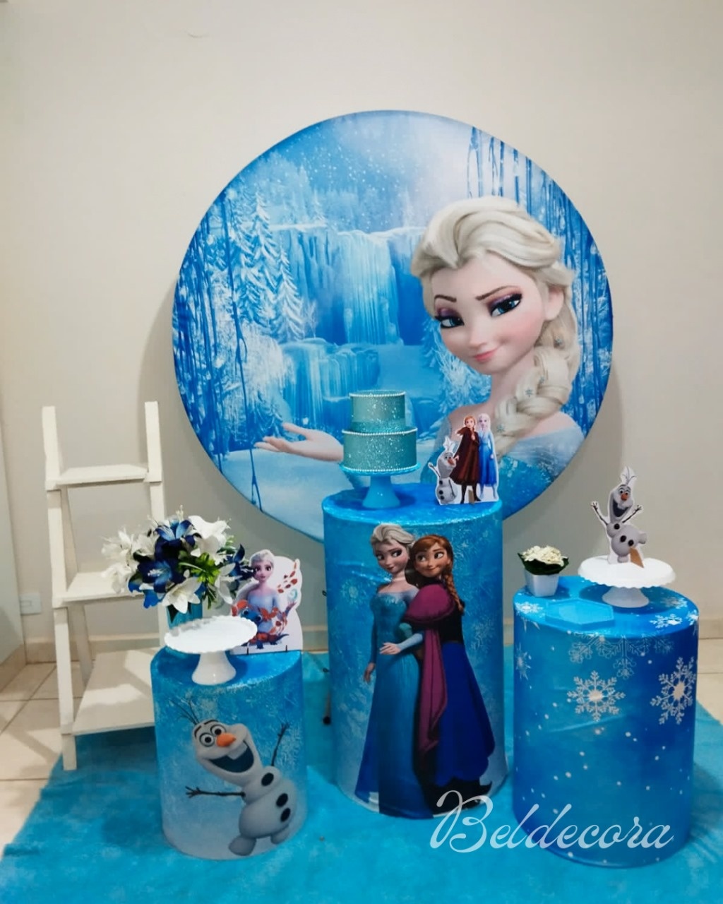 Frozen Com Escada - Bel Decora Pegue e Monte