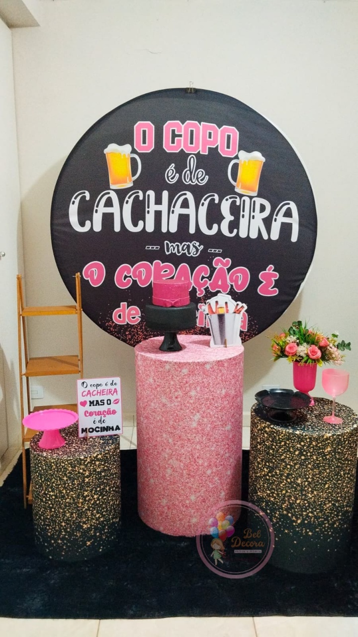 Kit Copo de Cachaceira Com Escada - Bel Decora Pegue e Monte