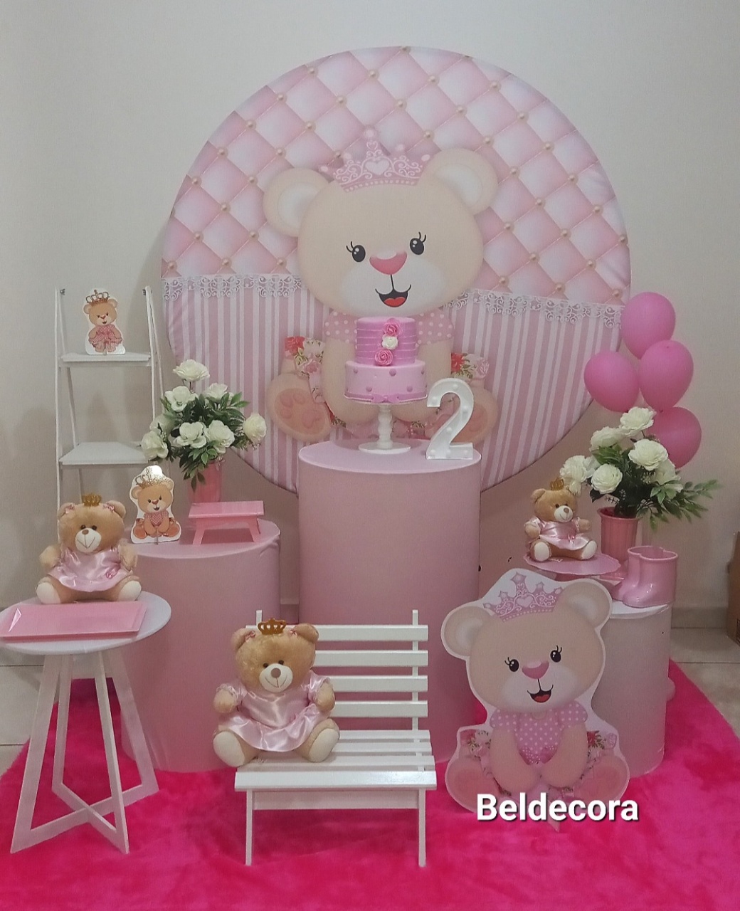 Ursinha Realeza Prata - Bel Decora Pegue e Monte