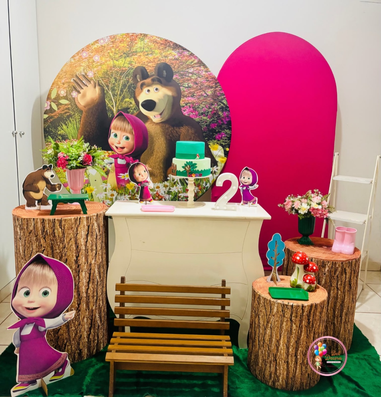 Masha E O Urso Ouro - Bel Decora Pegue e Monte
