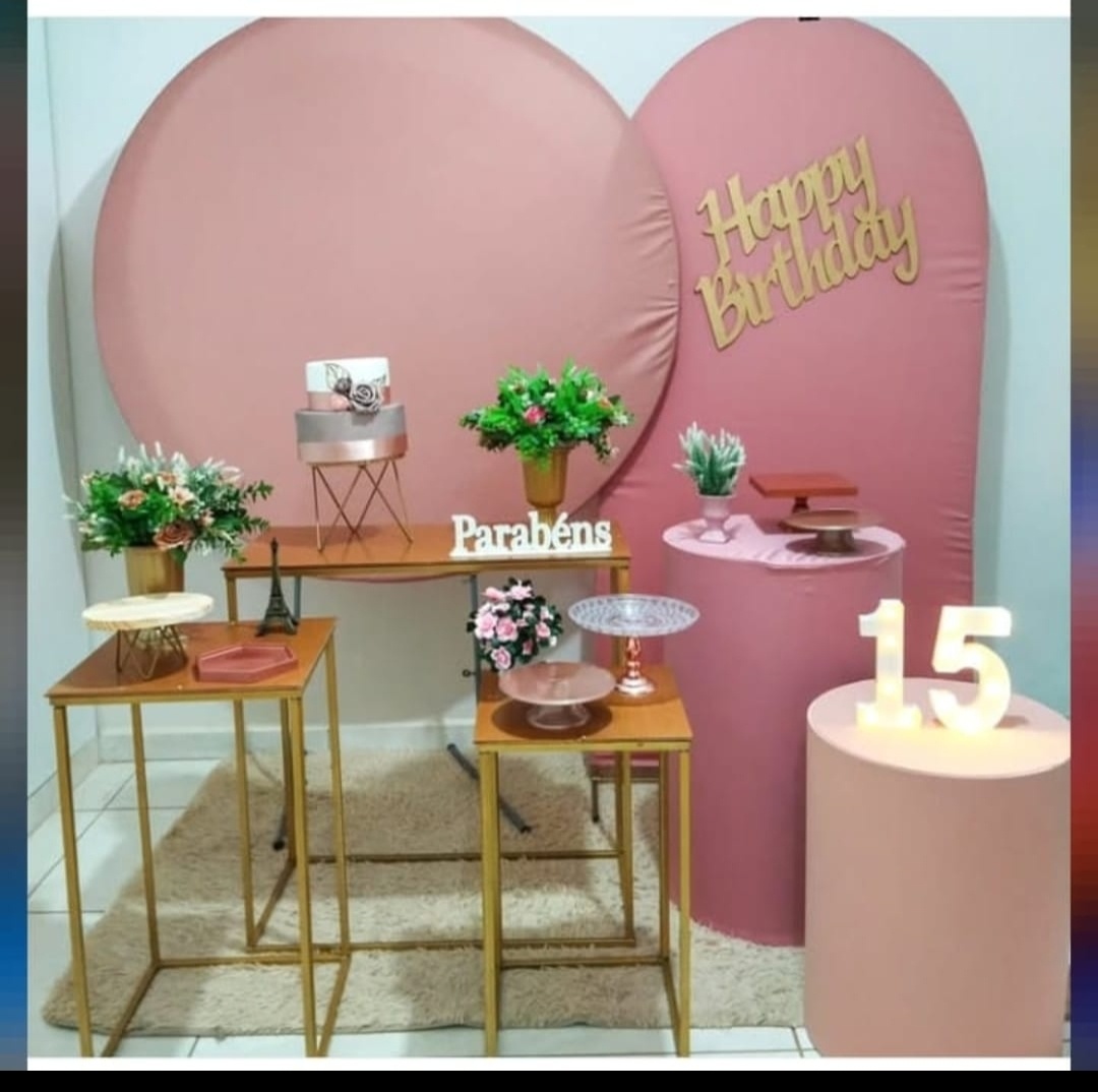 Painel Rose Ouro - Bel Decora Pegue e Monte