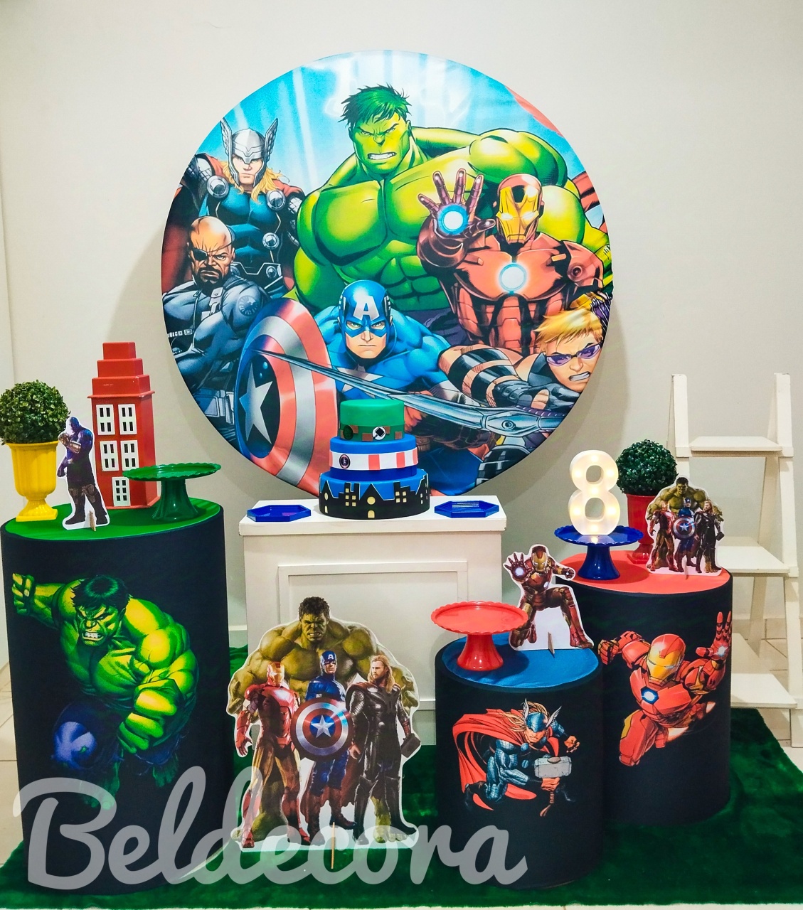 Vingadores Prata - Bel Decora Pegue e Monte