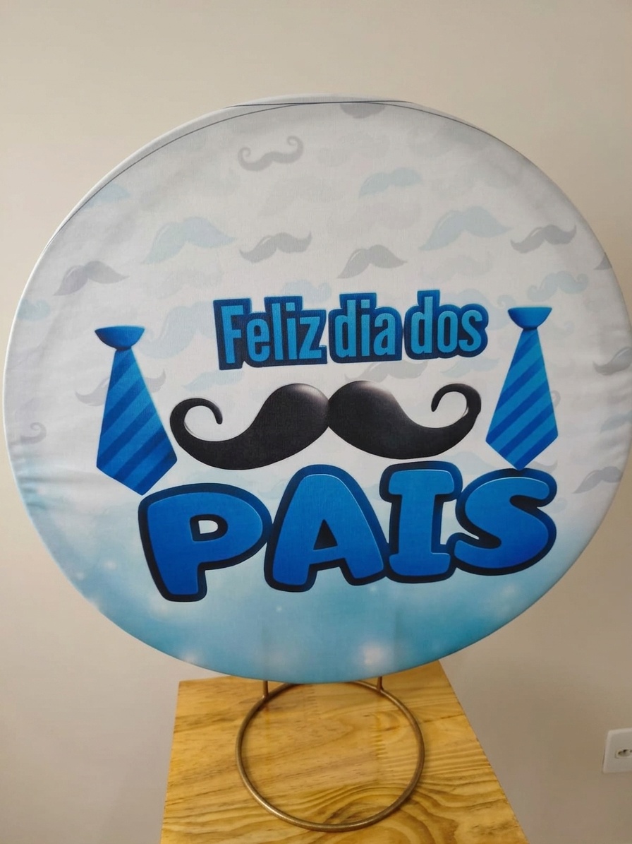 Capa Painel 50X50 Feliz Dia dos Pais - Bel Decora Pegue e Monte