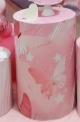 Capa Cilindro Borboleta Rosa Grande - Bel Decora Pegue e Monte
