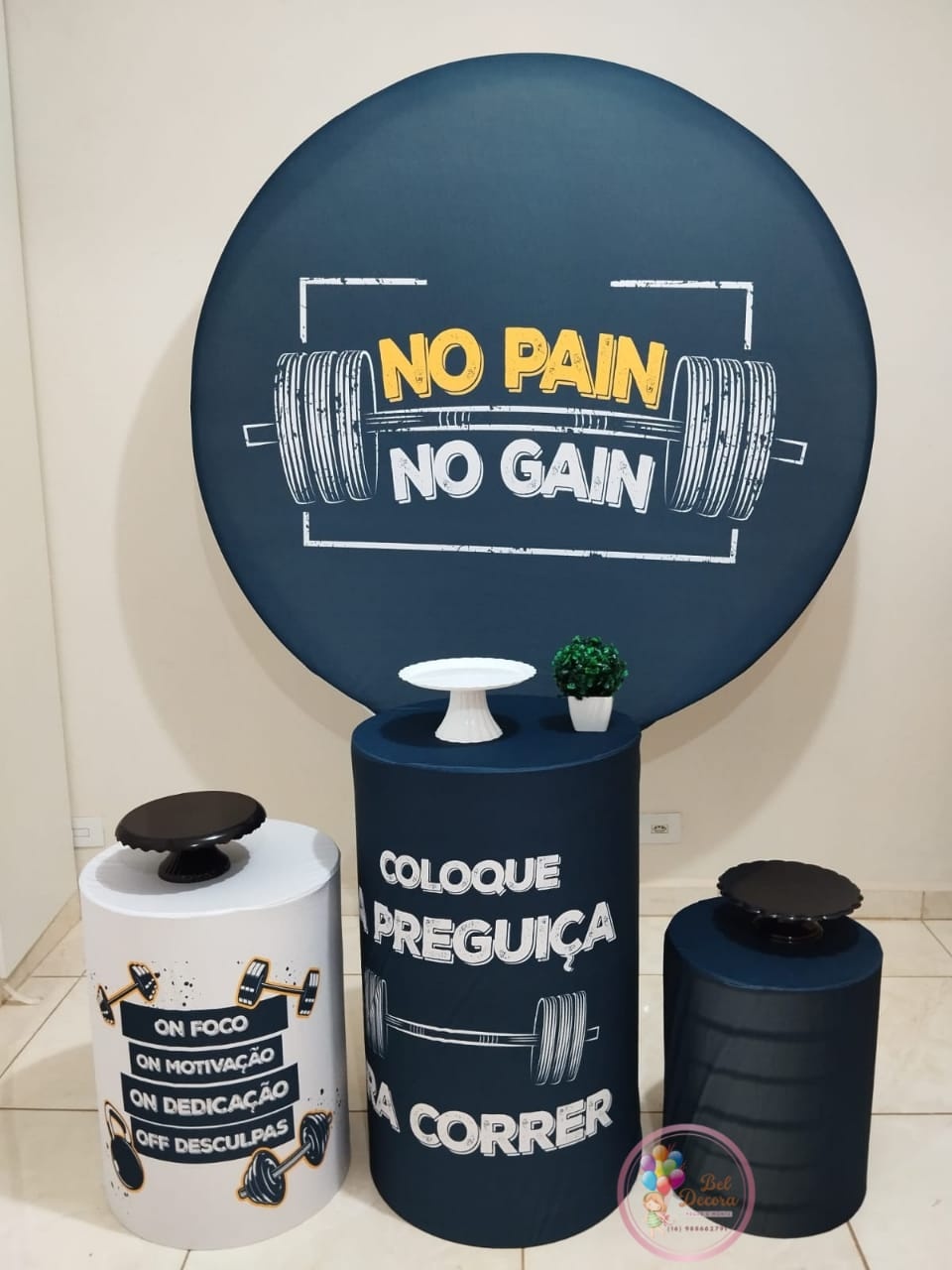Kit Academia Fitness Básico - Bel Decora Pegue e Monte