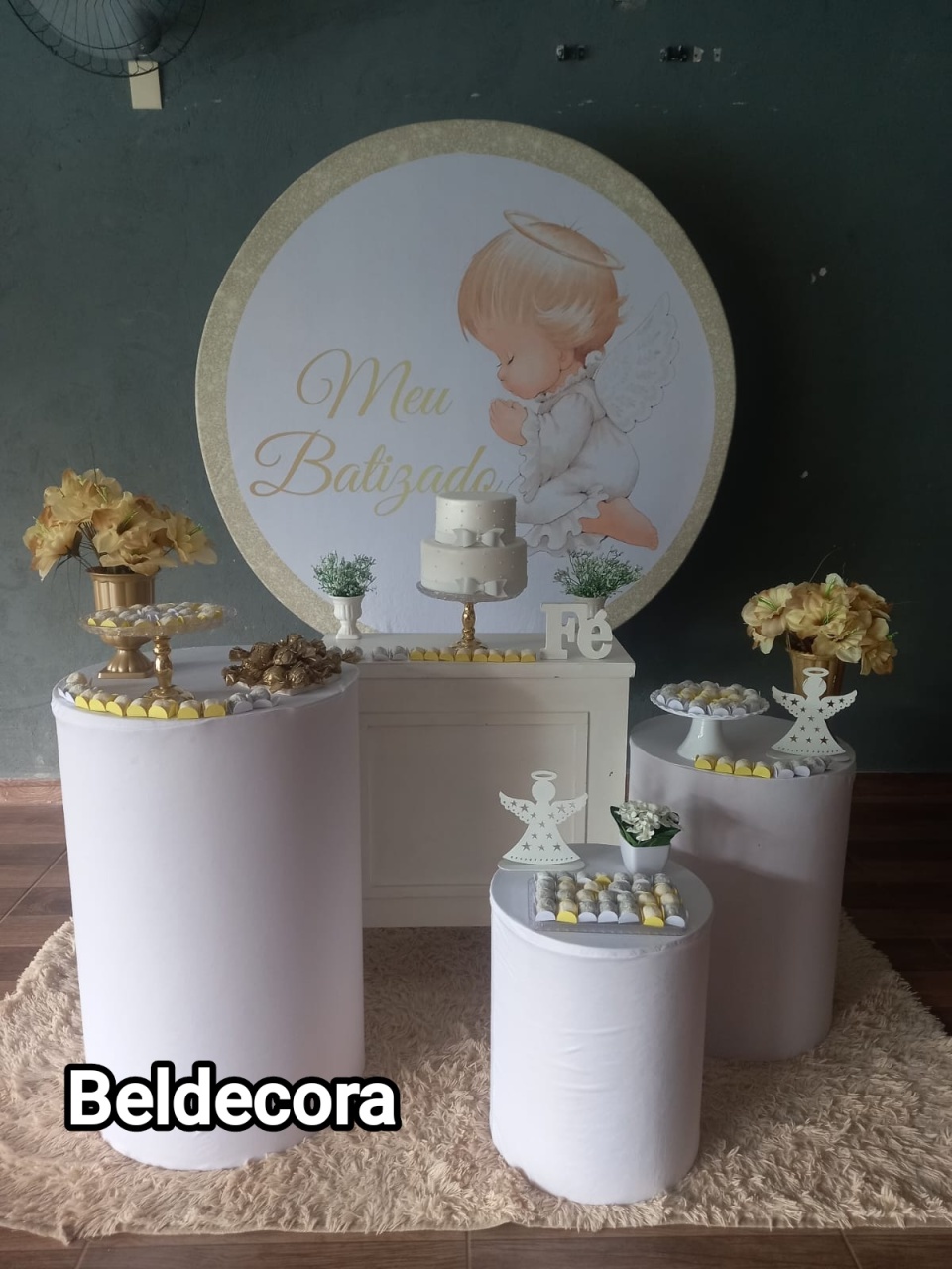 Kit Batizado Prata - Bel Decora Pegue e Monte
