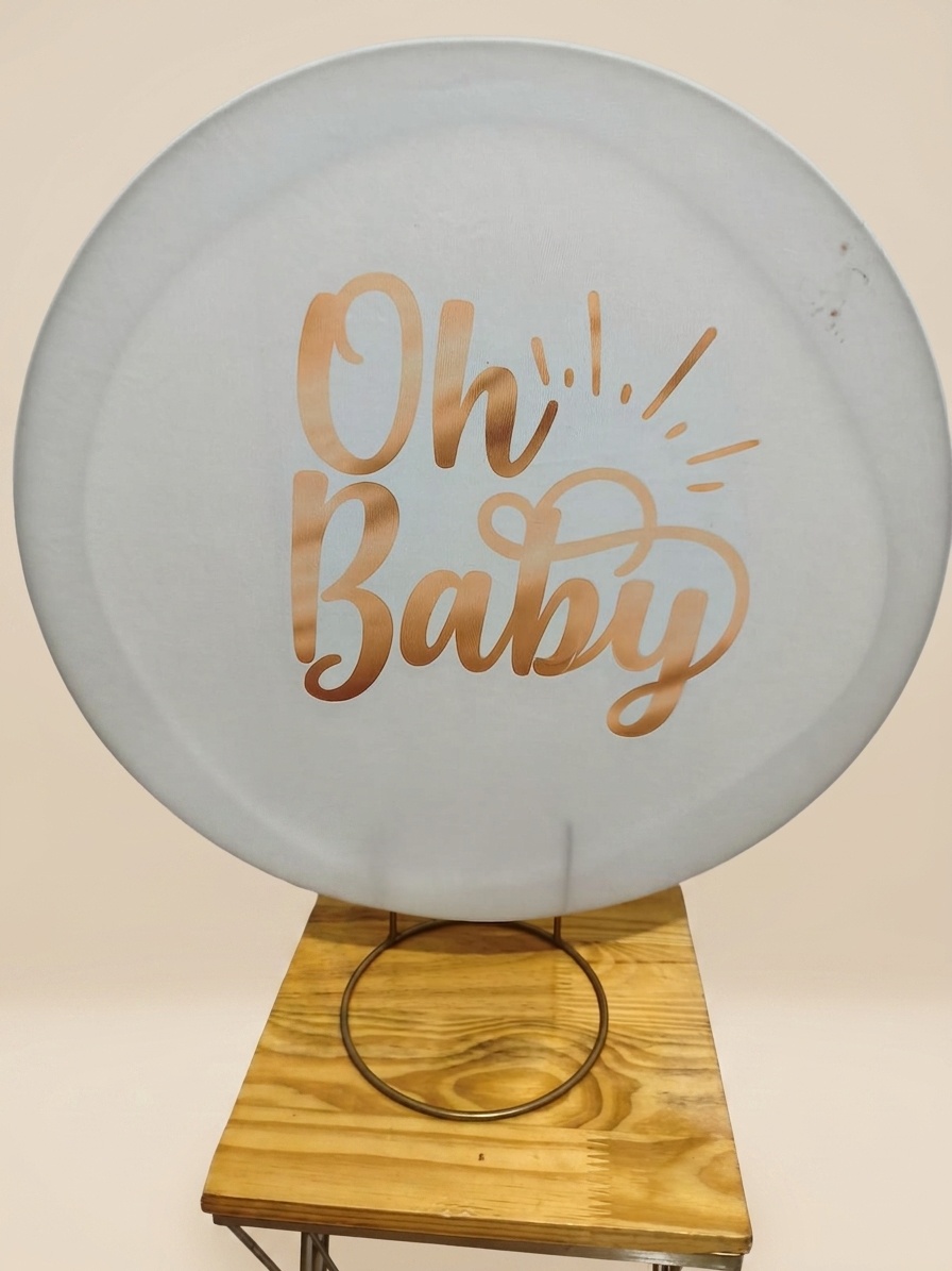 Capa Painel 50X50 Oh Baby - Bel Decora Pegue e Monte