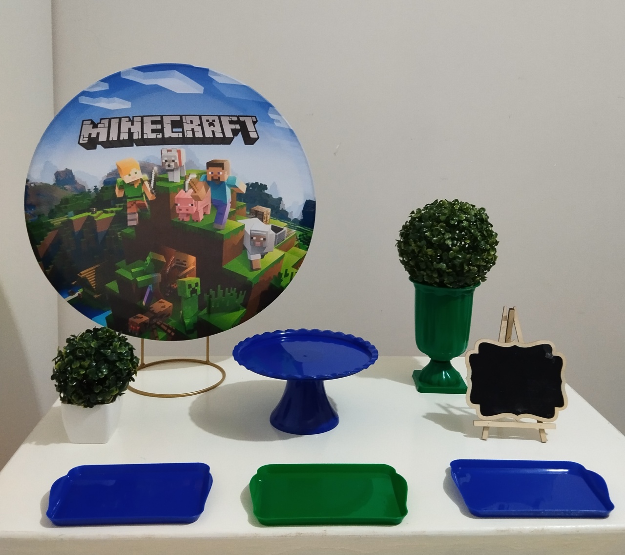 Mini Kit Bronze Minecraft - Bel Decora Pegue e Monte