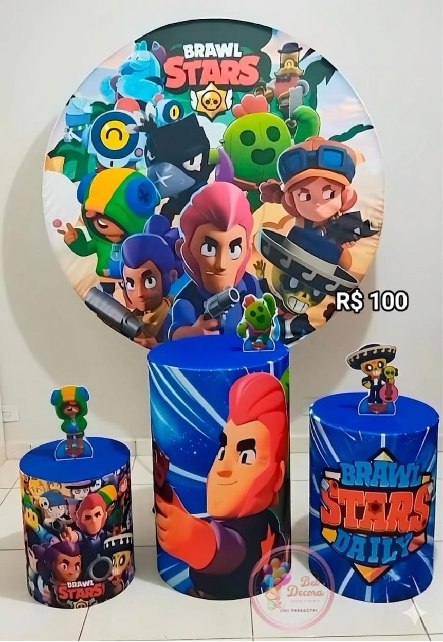 Kit Brawn Stars Jogos Básico - Bel Decora Pegue e Monte