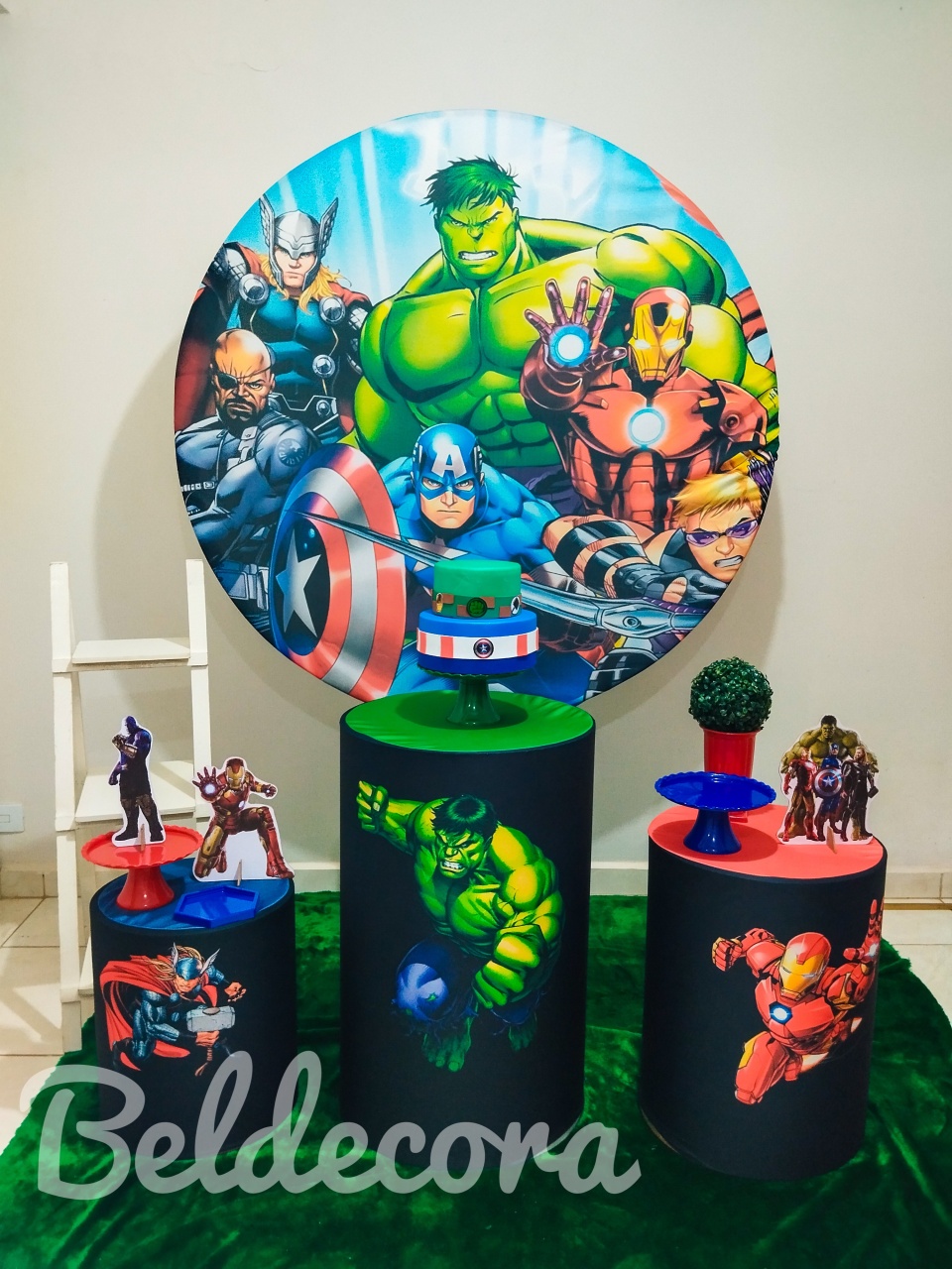 Vingadores Com Escada - Bel Decora Pegue e Monte