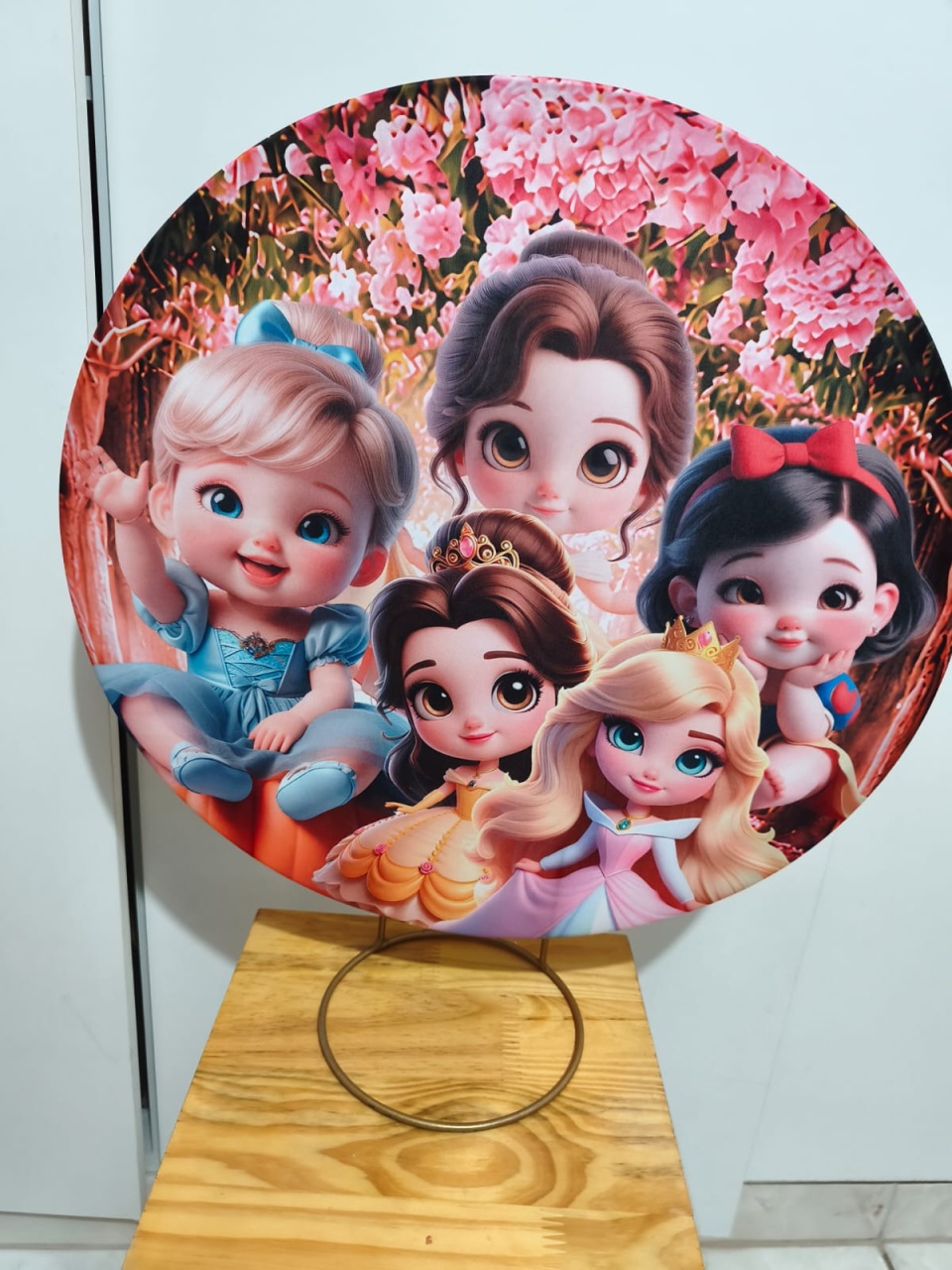Capa Painel 50X50 Princesas - Bel Decora Pegue e Monte