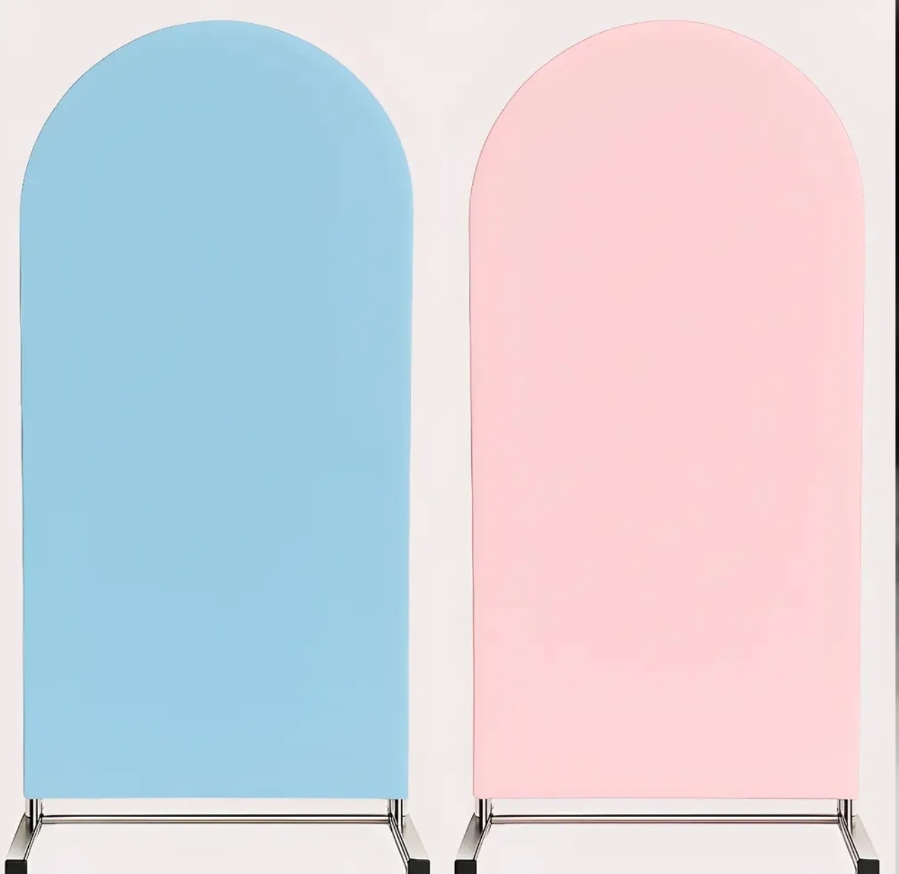 Capa Painel Romano 2X1 Rosa Bebê E Azul Bebê Dupla Face - Bel Decora Pegue e Monte