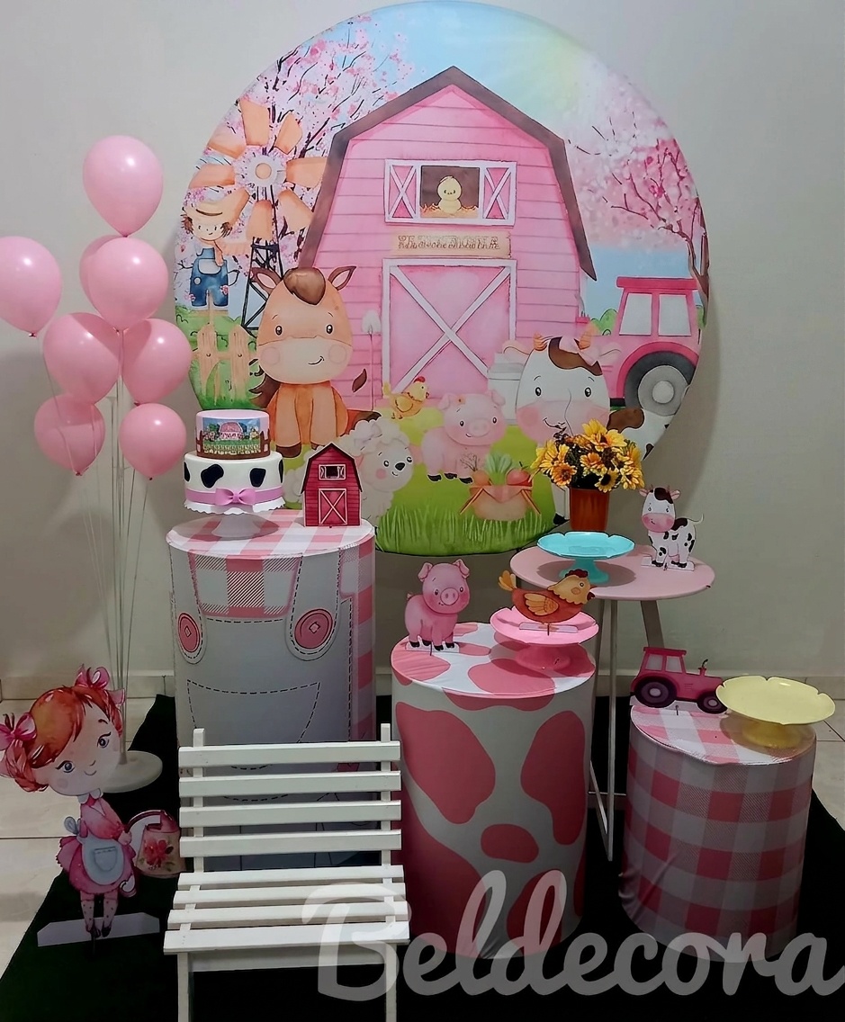 Fazendinha Rosa Prata - Bel Decora Pegue e Monte