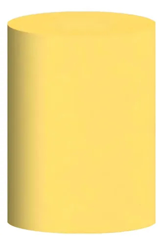 Capa de Cilindro Pequeno Amarelo Bebe - Bel Decora Pegue e Monte