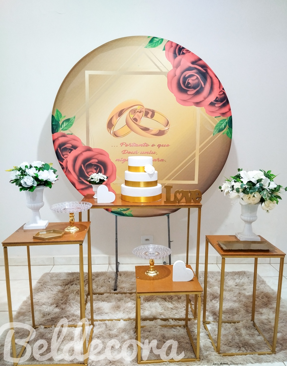 Kit Casamento/Noivado - Bel Decora Pegue e Monte