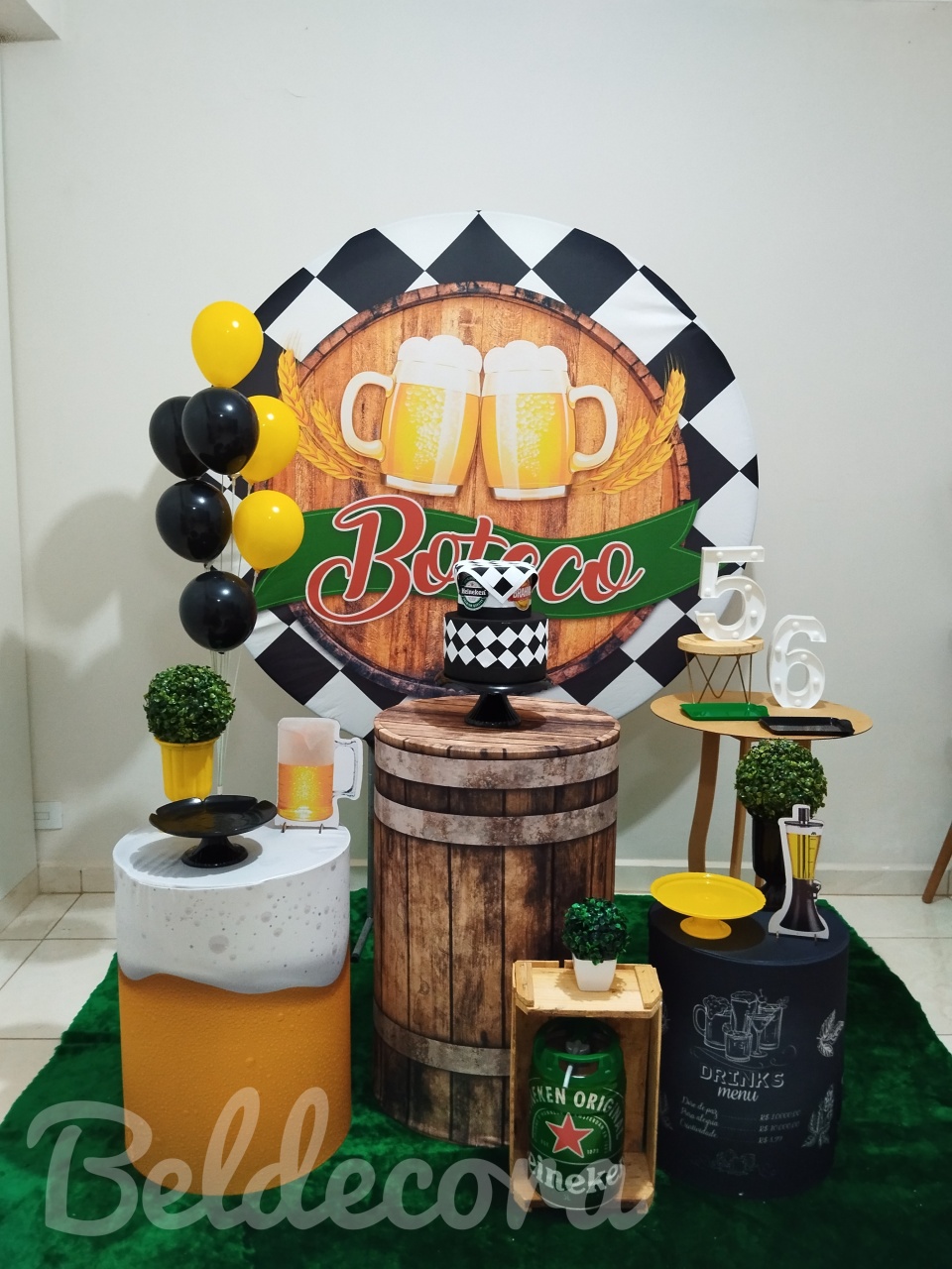 Kit Boteco 2 Prata - Bel Decora Pegue e Monte