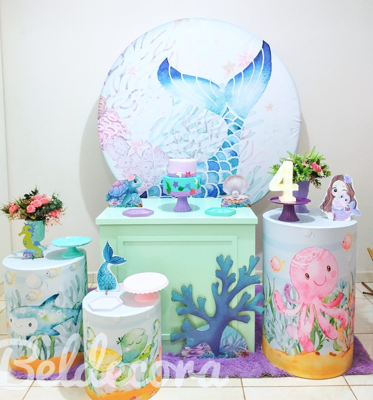 Kit Sereia Prata - Bel Decora Pegue e Monte