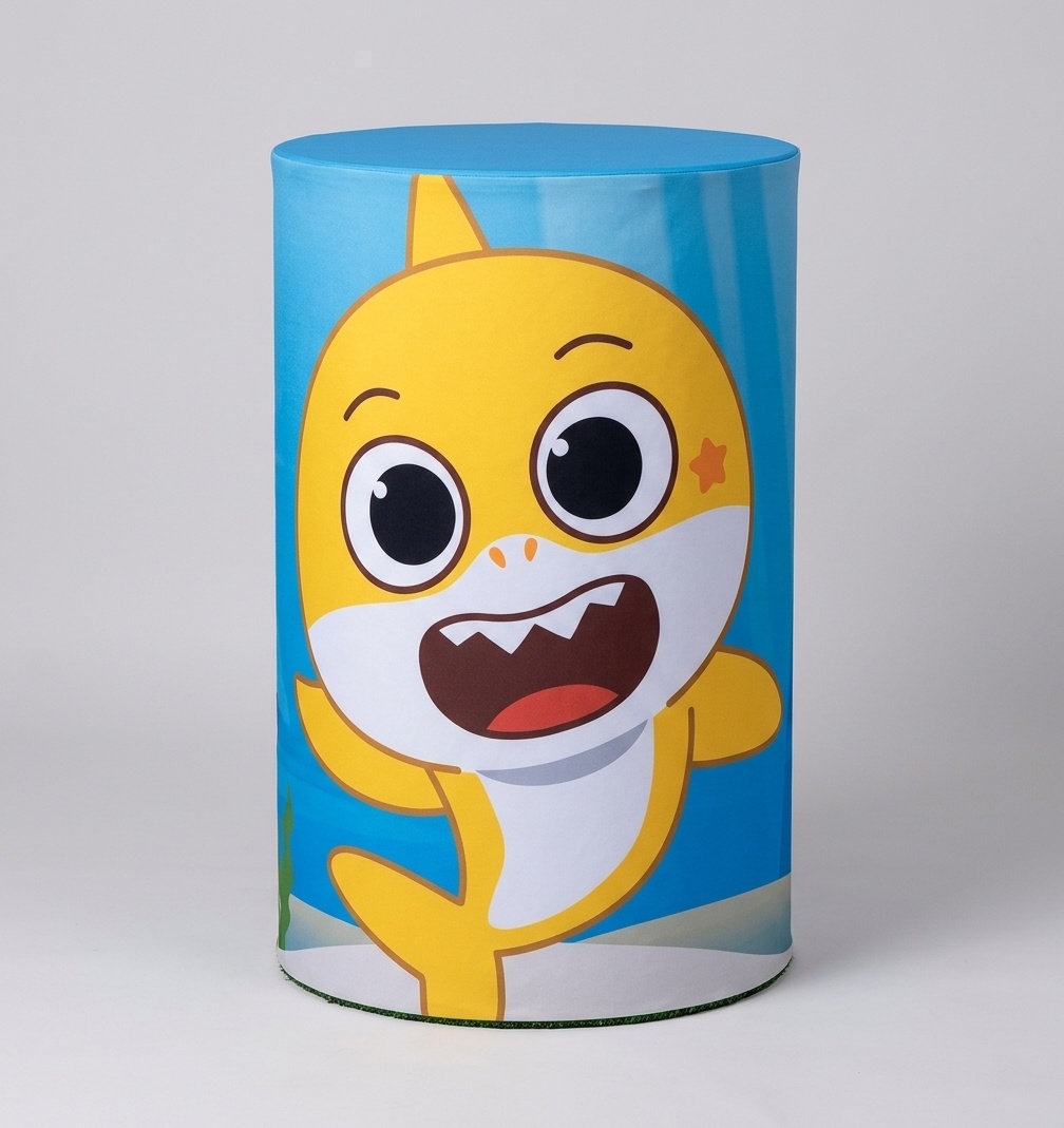 Capa Cilindro Baby Shark Grande - Bel Decora Pegue e Monte