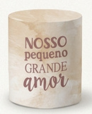 Capa Cilindro Pequena Nosso Pequeno Grande Amor - Bel Decora Pegue e Monte
